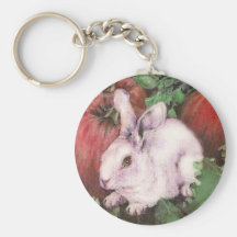 White Rabbit Keychain