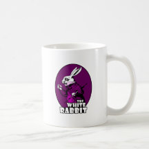 White Rabbit Logo Purple Mug