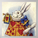 WHITE RABBIT PRINT