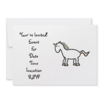 White rainbow unicorn