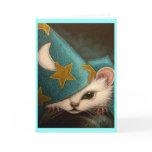 WHITE RAT/MICE/MOUSE WIZARD Card