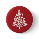 White & Red Christmas Tree buttons
