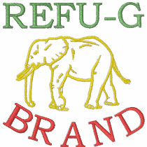 WHITE REFU-G BRAND (no quote) Embroidered Jacket