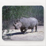 White Rhino Mouse Pad