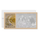 White Rose and Pearls Just Married Photo Card photo cards