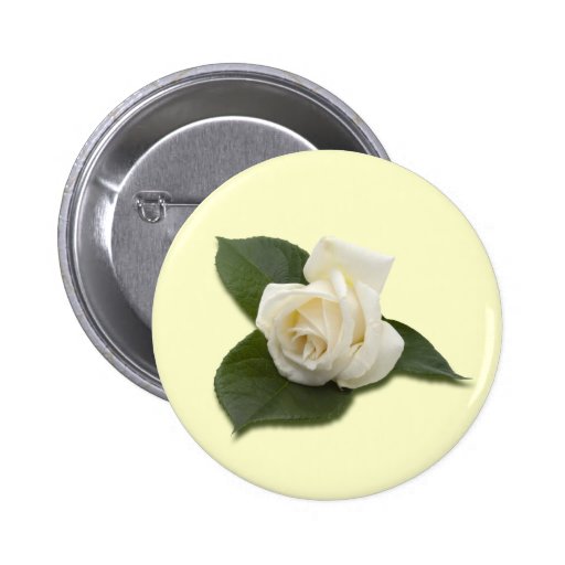White Rose Button