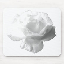 White Rose Design Mousepad