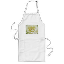 White Rose  Long Apron