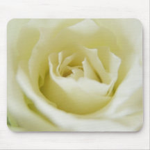 White Rose Mouse Pad