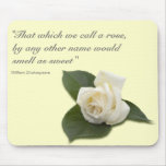 White Rose Mousepad