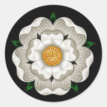 White Rose of York Stickers