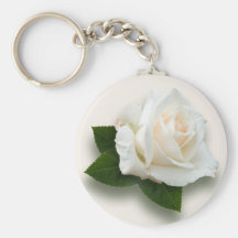 White Rose 'Pascali' Keychains