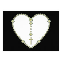 White rose Rosary Announcement