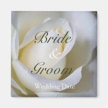 White Rose • Save the Date Magnet