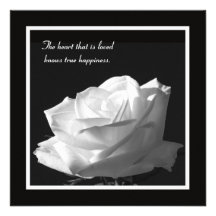 White Rose Vow Renewal Invitation