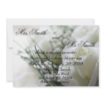 White Rose Wedding Invitation