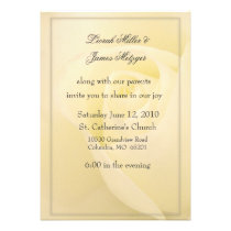 White rose Wedding Invitation invitations