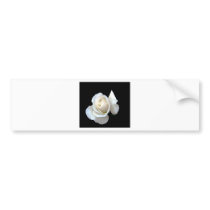 White Rose Wedding Stationery Bumper Sticker