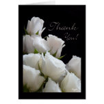 White Roses Bouquet Thank You card