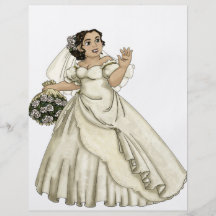 White Roses Bride Full Color Flyer