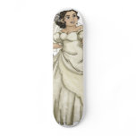 White Roses Bride Custom Skateboard