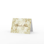White Roses Thank You Greeting Card