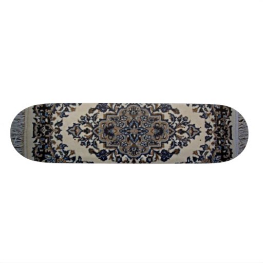 white rug skateboard deck