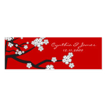 White Sakuras Thank You Custom Gift Tag
