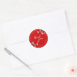 White Sakuras Thank You Favour Gift Label Sticker