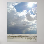 White Sands White Clouds White Sun Print