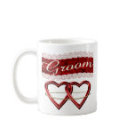 White Satin Wedding Set mugs