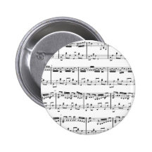 White Sheet Music Button