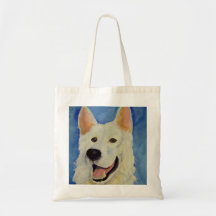 White Shepard Tote Bag