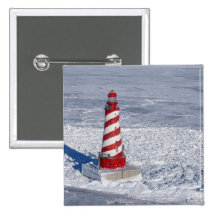 White Shoal Lighthouse Buttons