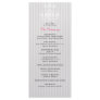 White & Silver Chandelier Striped Wedding Program