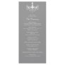 White & Silver Chandelier Wedding Program