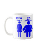 White Skinny Fat Girl Enter Not mugs