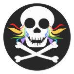 White Skull Tears Stickers