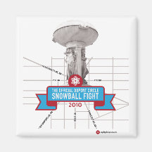 White Snow Magnet