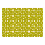 White snowflakes on gold personalised invitation