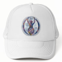 White Spiral-Goddess Hat