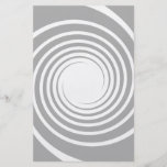 White spiral on light grey. flyer design