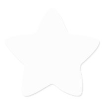 White  Star Sticker