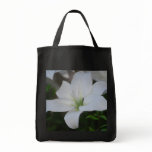 White Stargazer Lily Tote Bag