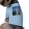 White Statue Of An Angel With Tiny Wings pet clothing