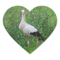 White stork sticker
