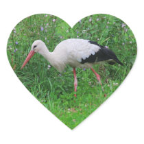 White stork sticker