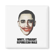 White straight Republican Male Refrigerator Magnet
