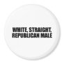White straight Republican Male Refrigerator Magnet