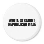 White straight Republican Male magnets